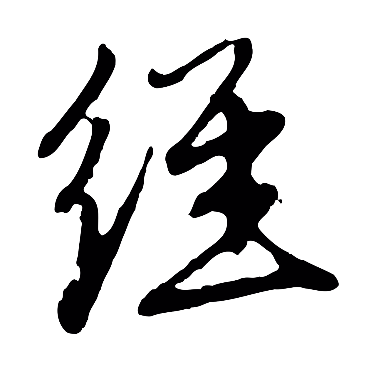 赵孟頫「經」字书法图片