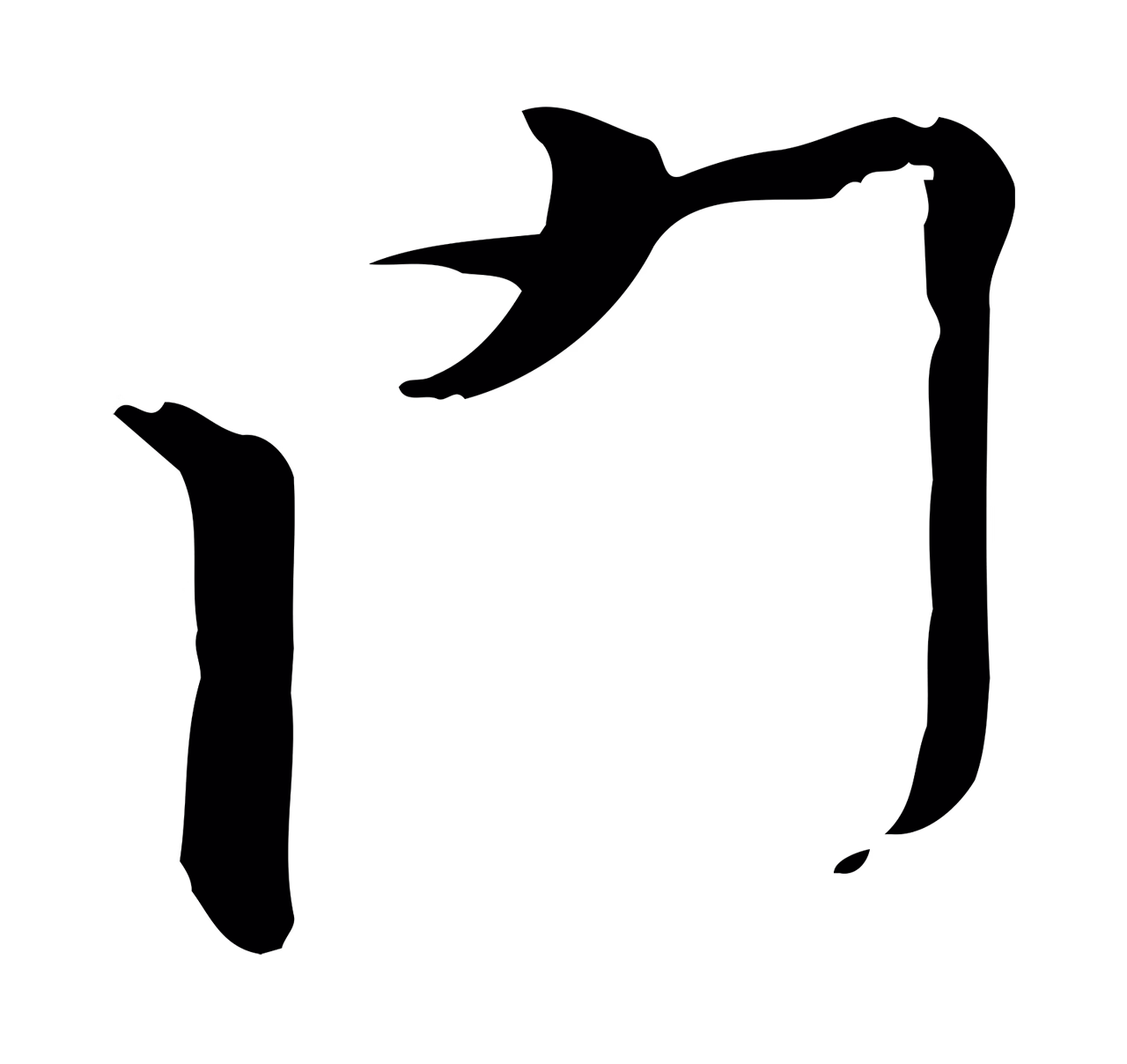黄庭坚「門」字书法图片