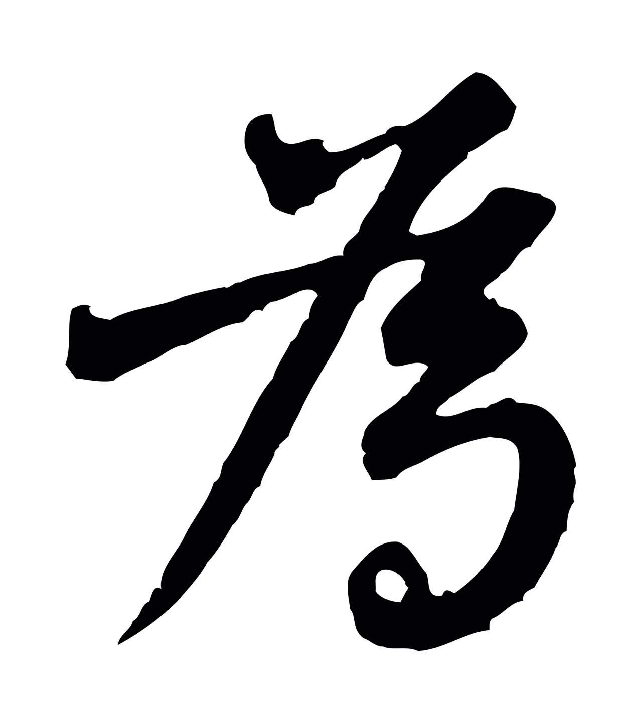 黄庭坚「為」字书法图片