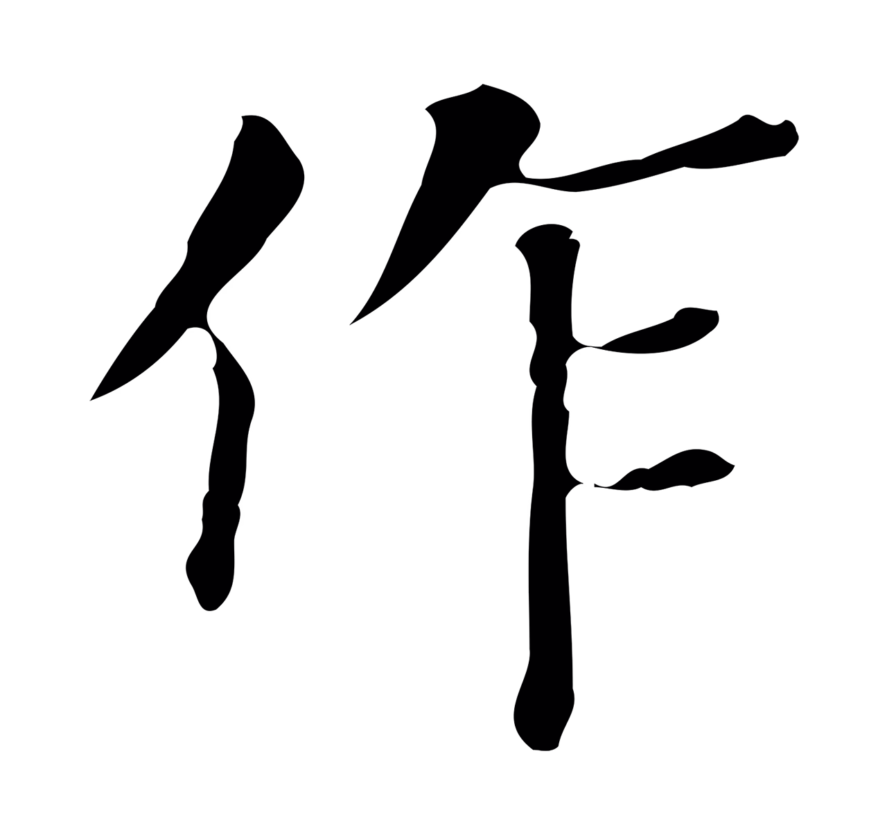董其昌「作」字书法图片