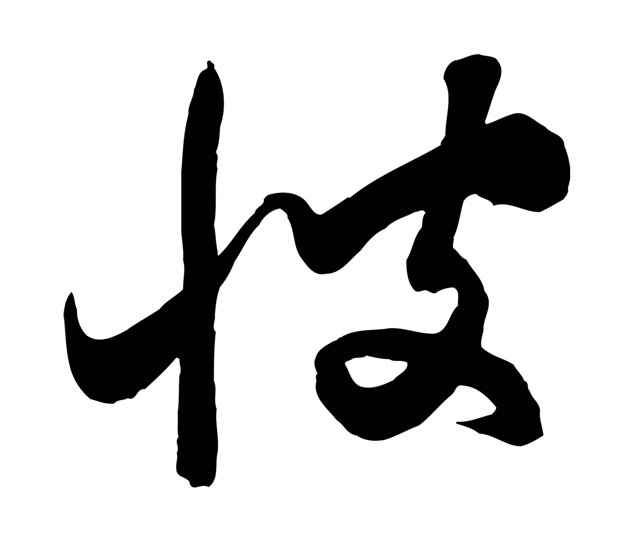 饶介「彼」字书法图片