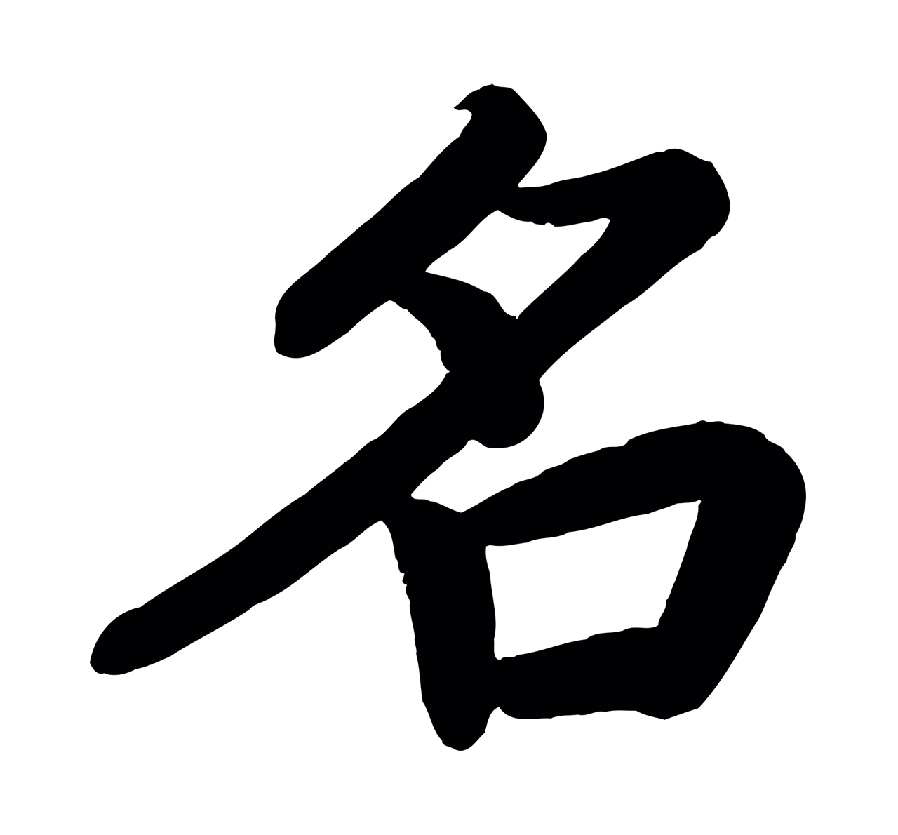 颜真卿「名」字书法图片