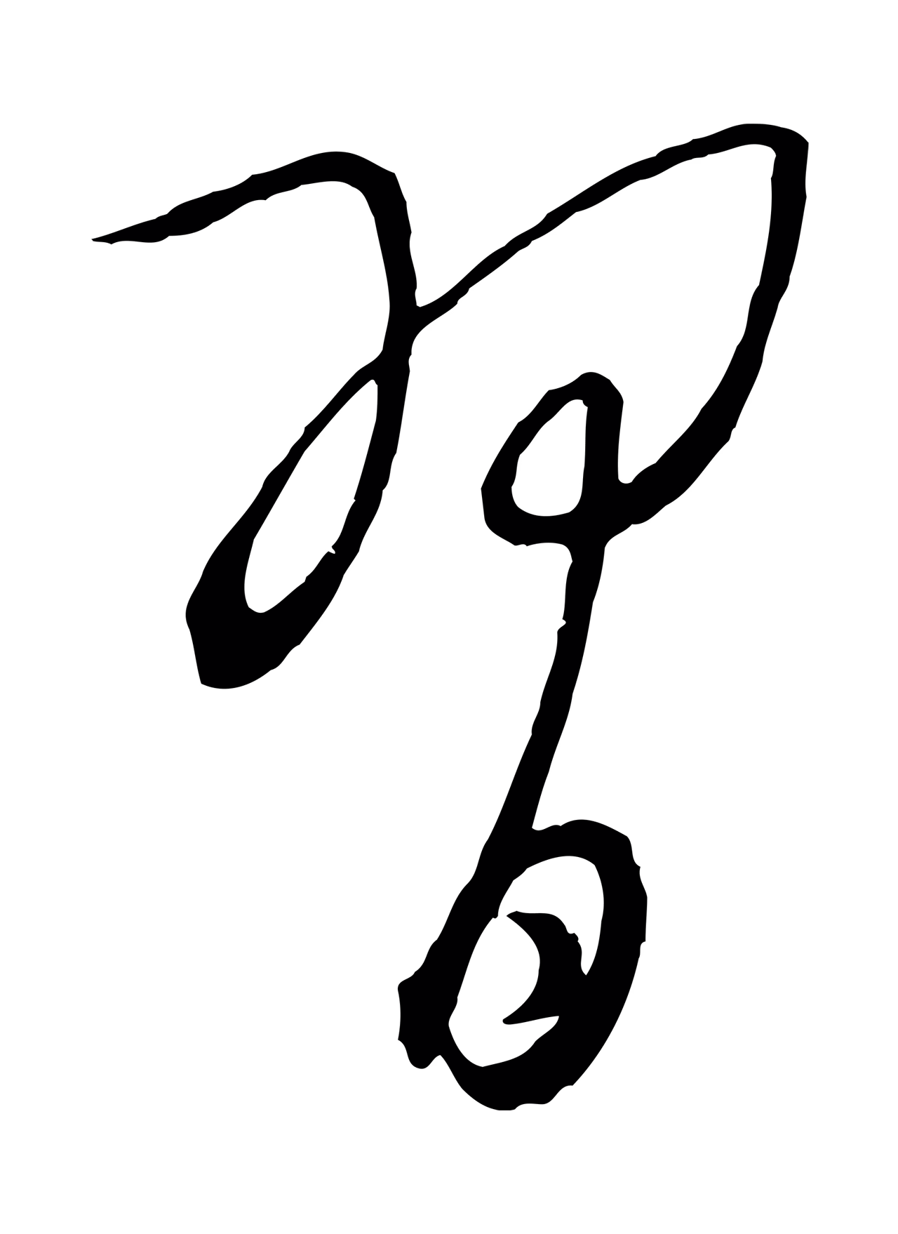 康里巎巎「習」字书法图片