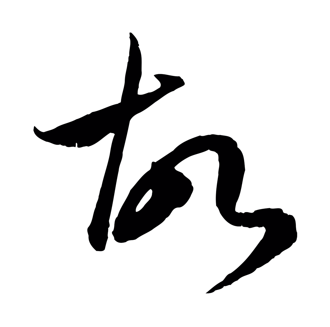 赵孟頫「故」字书法图片
