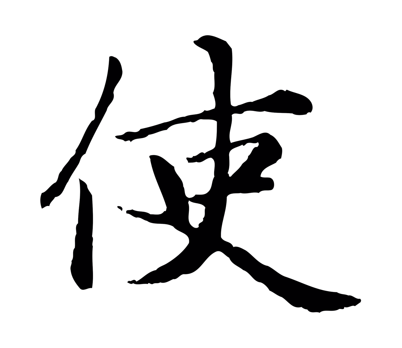 赵孟頫「使」字书法图片