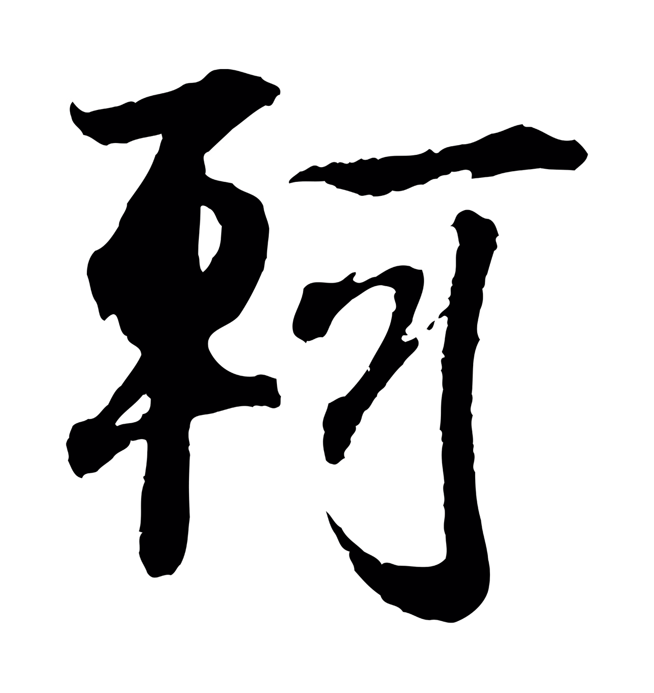 王羲之「軻」字书法图片