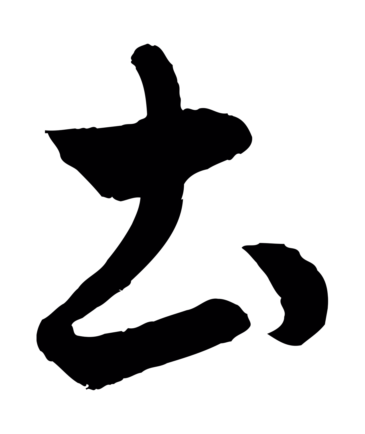赵孟頫「土」字书法图片