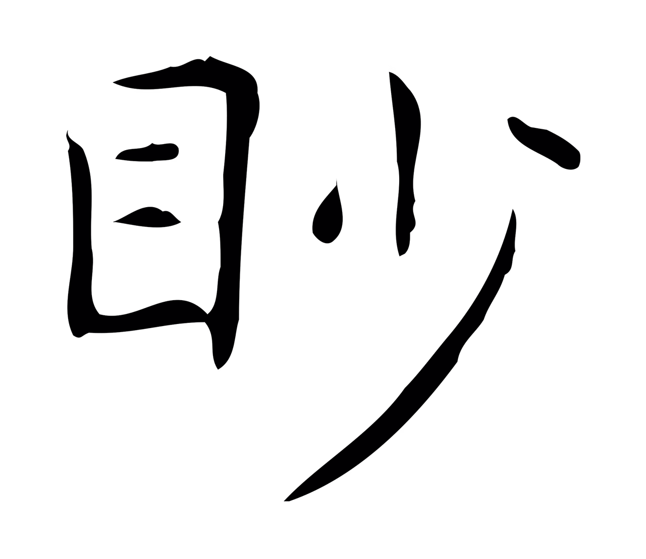 王羲之「眇」字书法图片