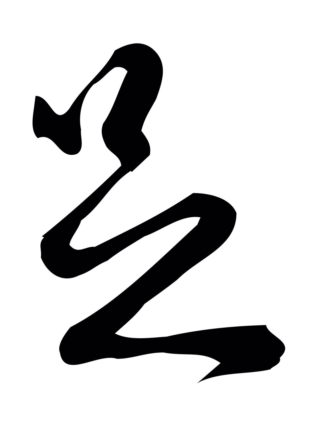 朱熹「足」字书法图片