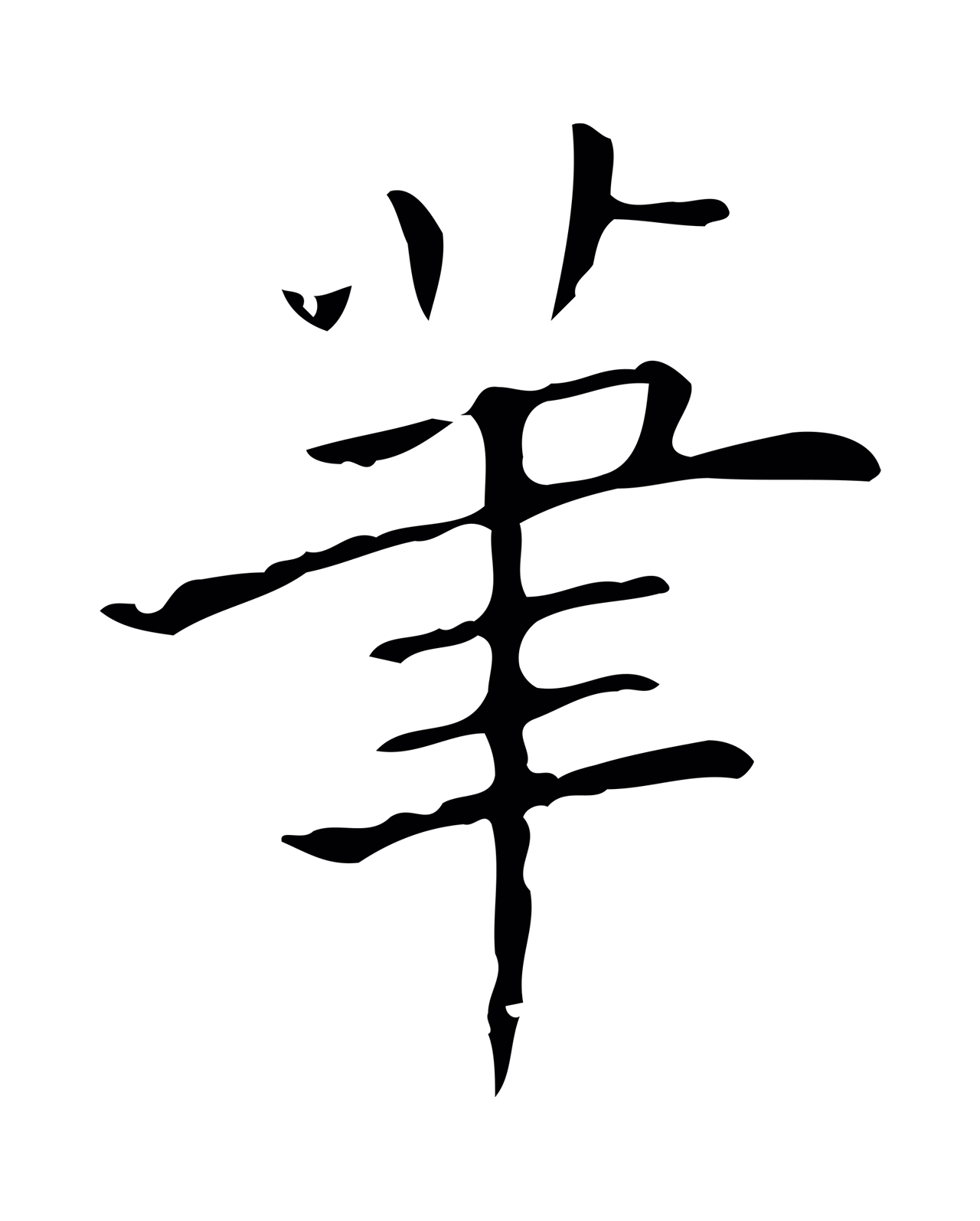 黄庭坚「筆」字书法图片