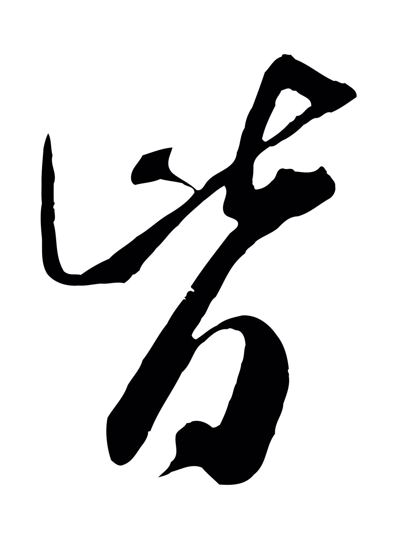 米芾「皆」字书法图片