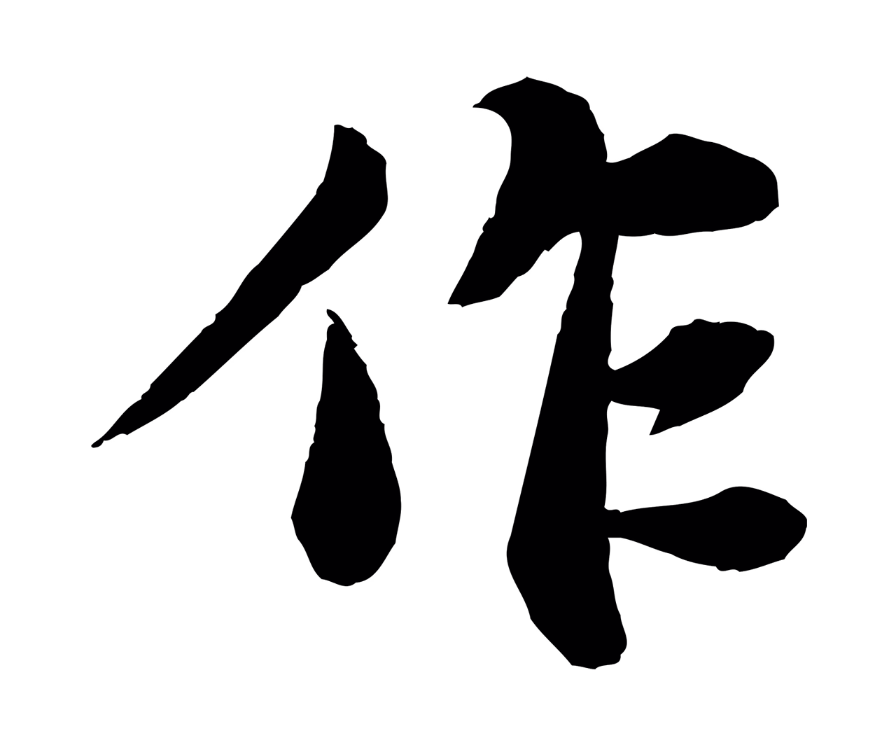 苏轼「作」字书法图片