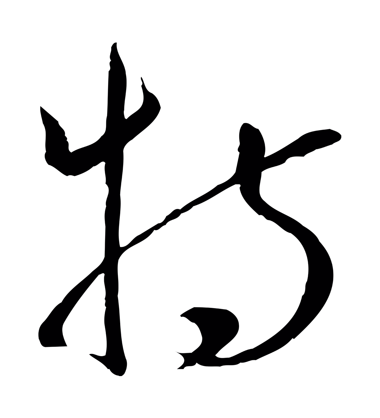 孙过庭「特」字书法图片