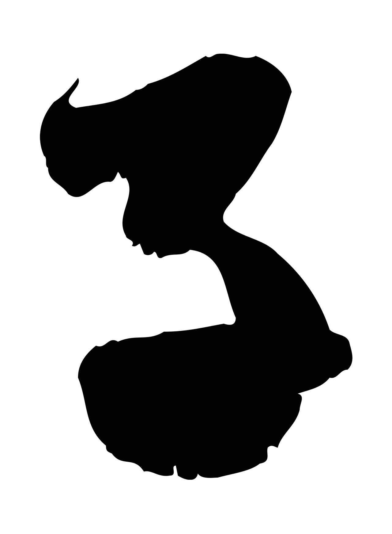 赵孟頫「子」字书法图片