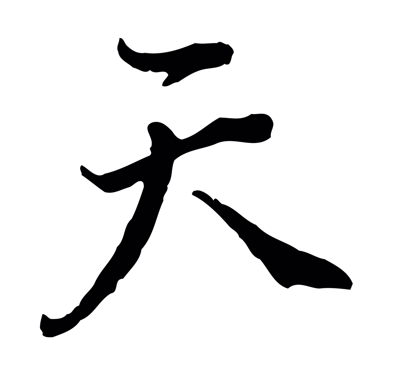 董其昌「天」字书法图片