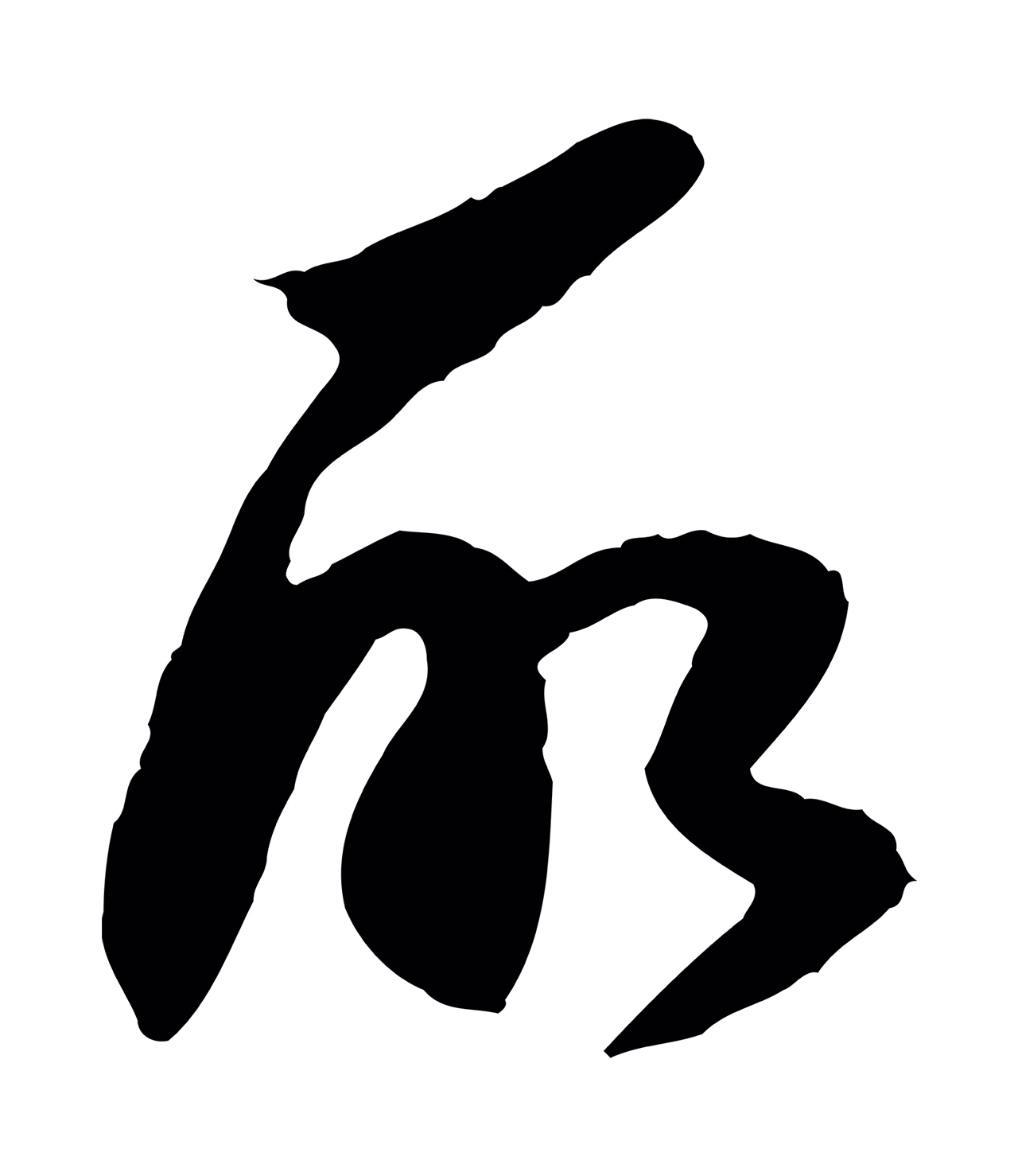陈继儒「所」字书法图片