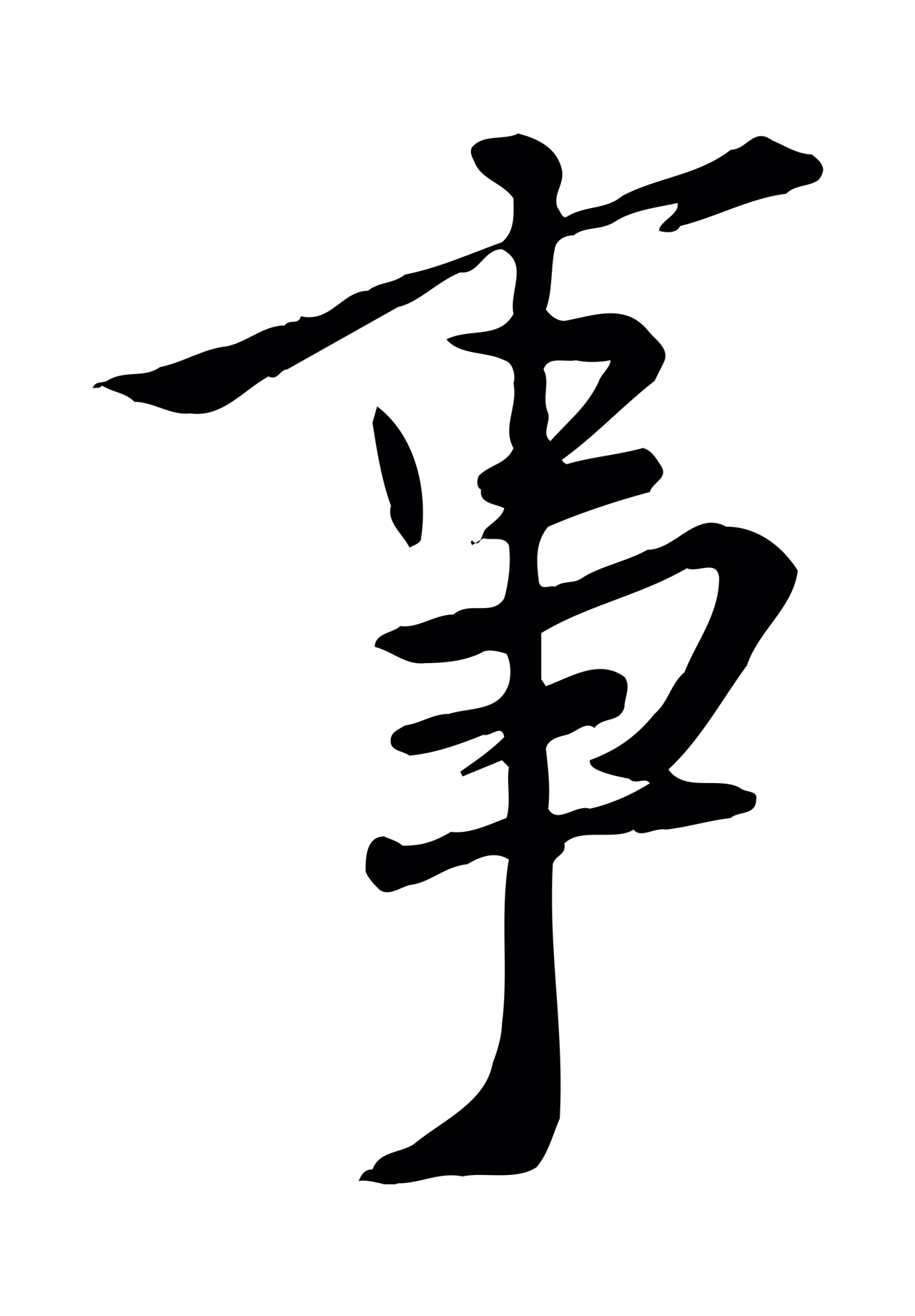 黄庭坚「事」字书法图片