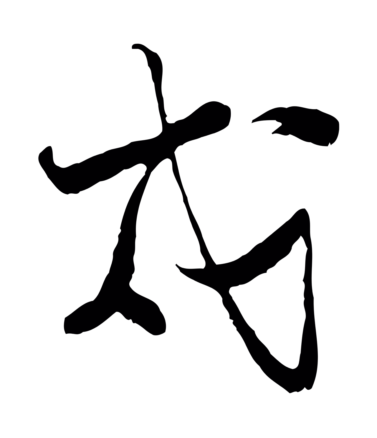 陆游「戍」字书法图片