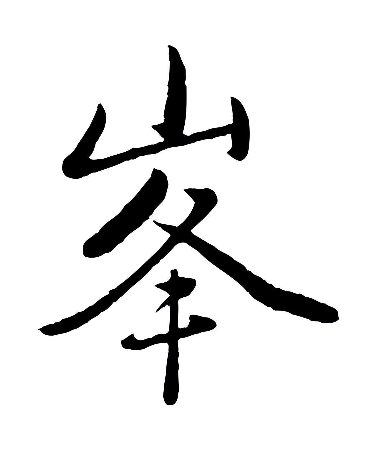 赵雍「峰」字书法图片