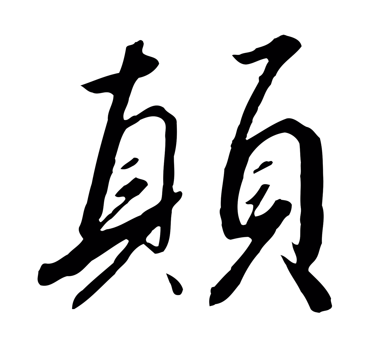 赵构「顛」字书法图片