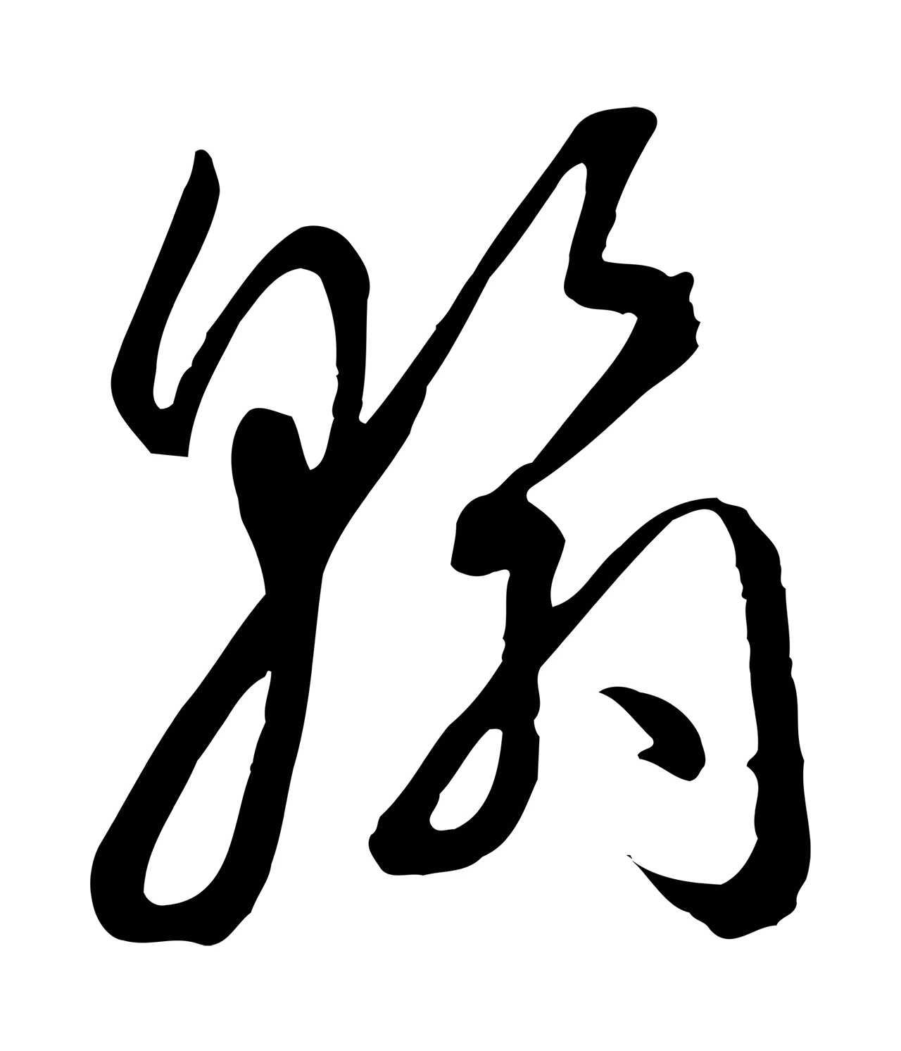 孙过庭「翰」字书法图片