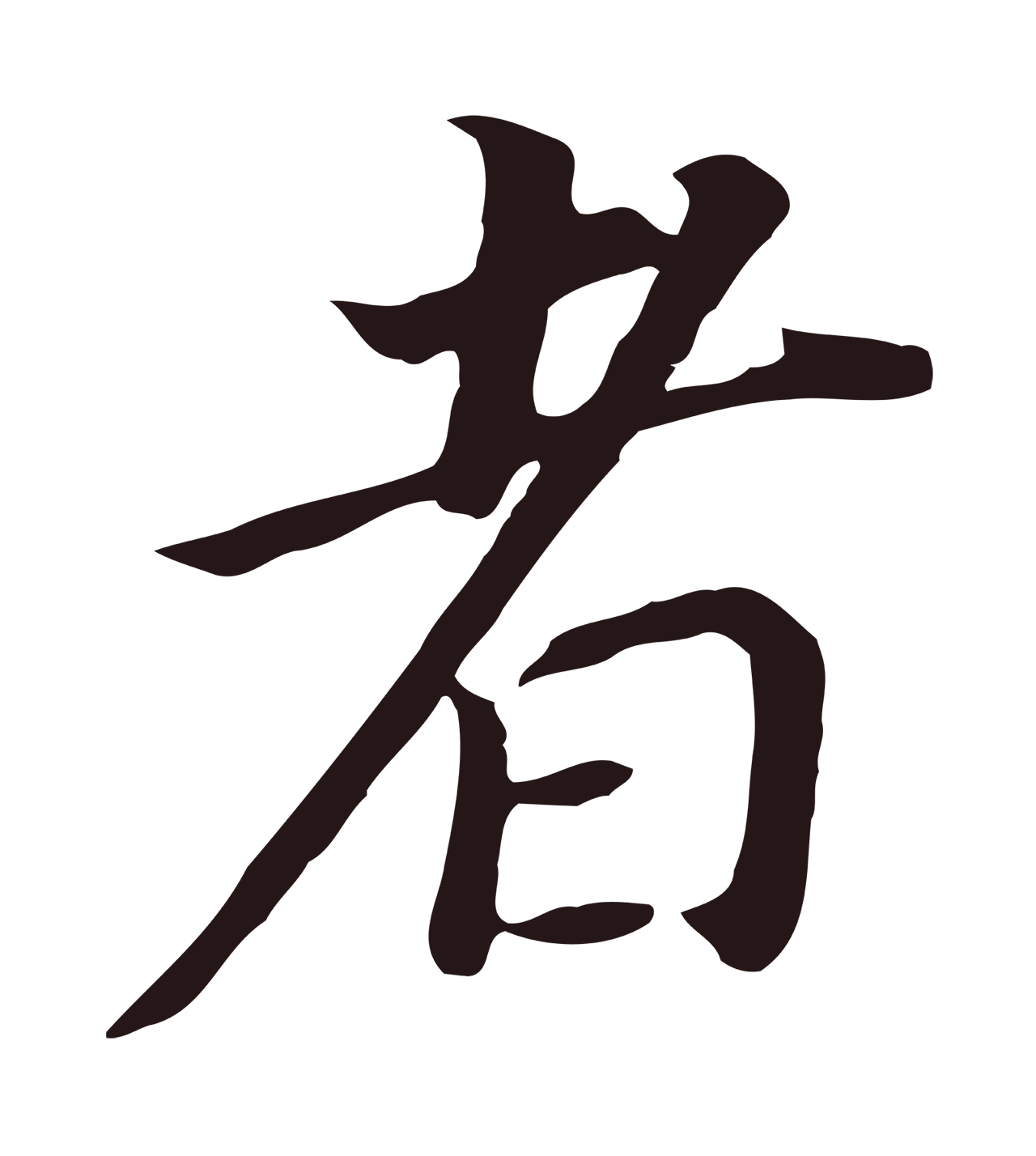 董其昌「者」字书法图片