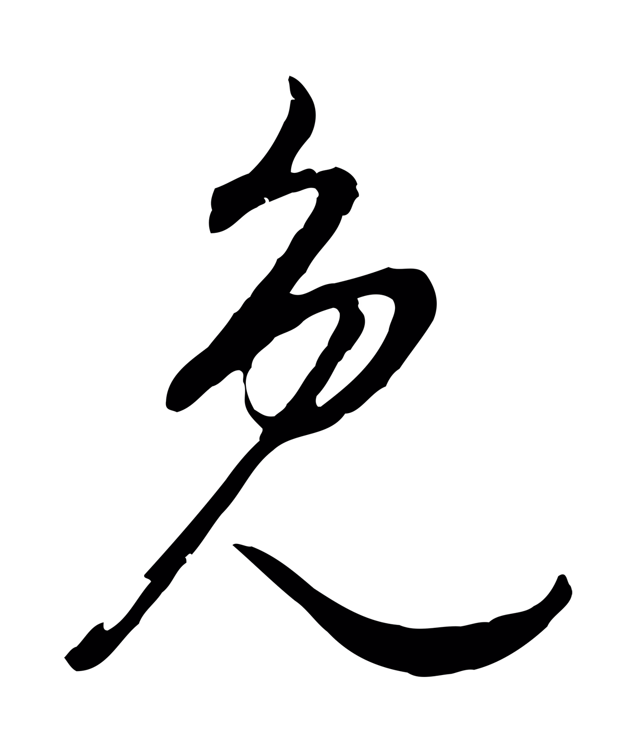 董其昌「免」字书法图片