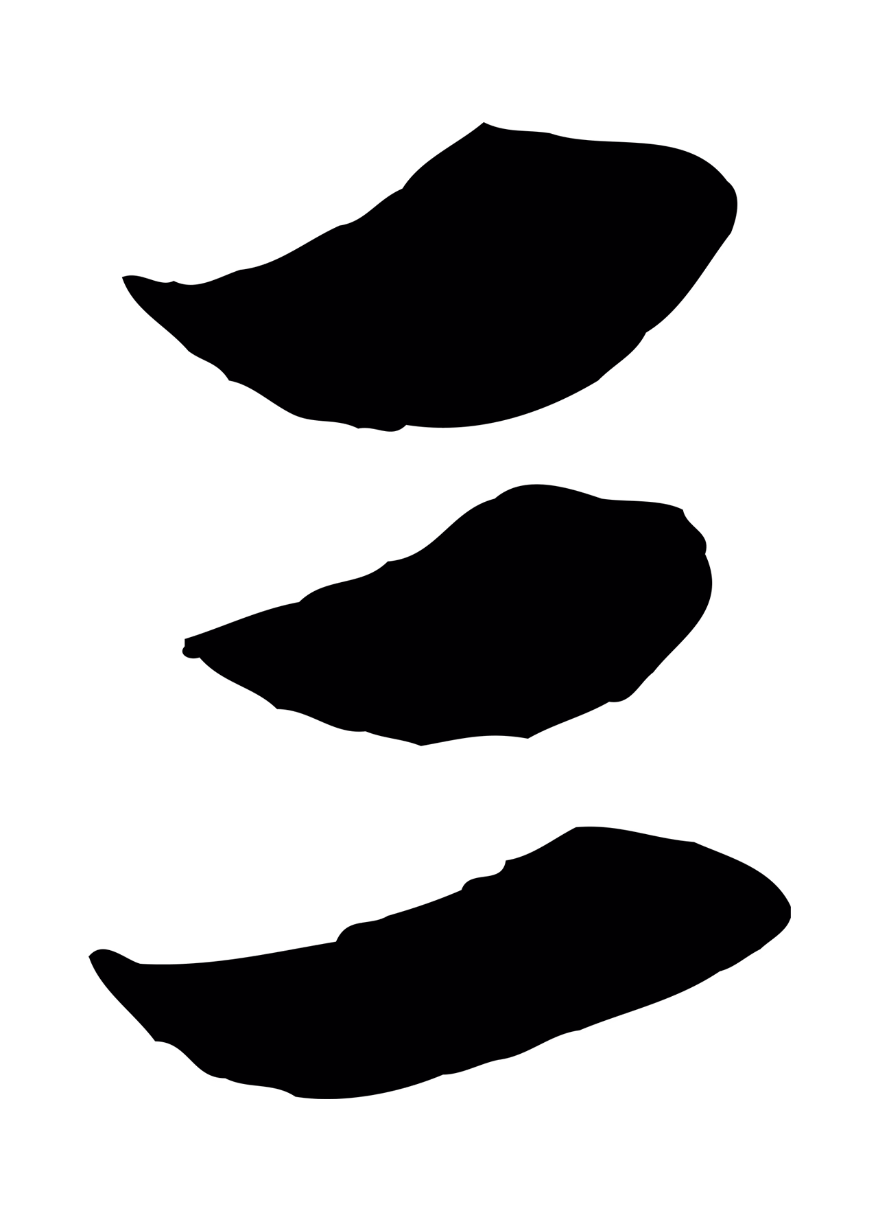 赵孟頫「三」字书法图片