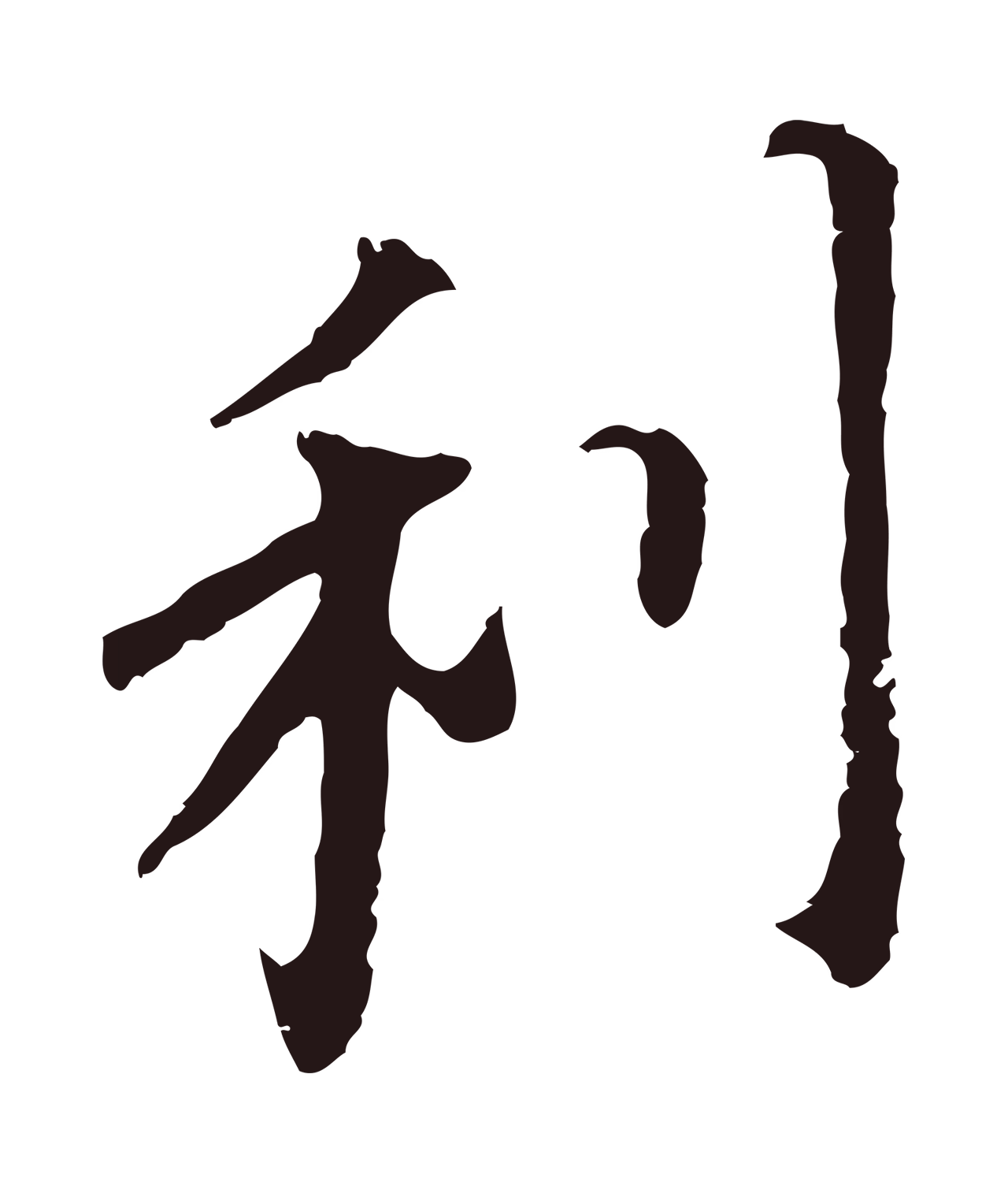 董其昌「利」字书法图片