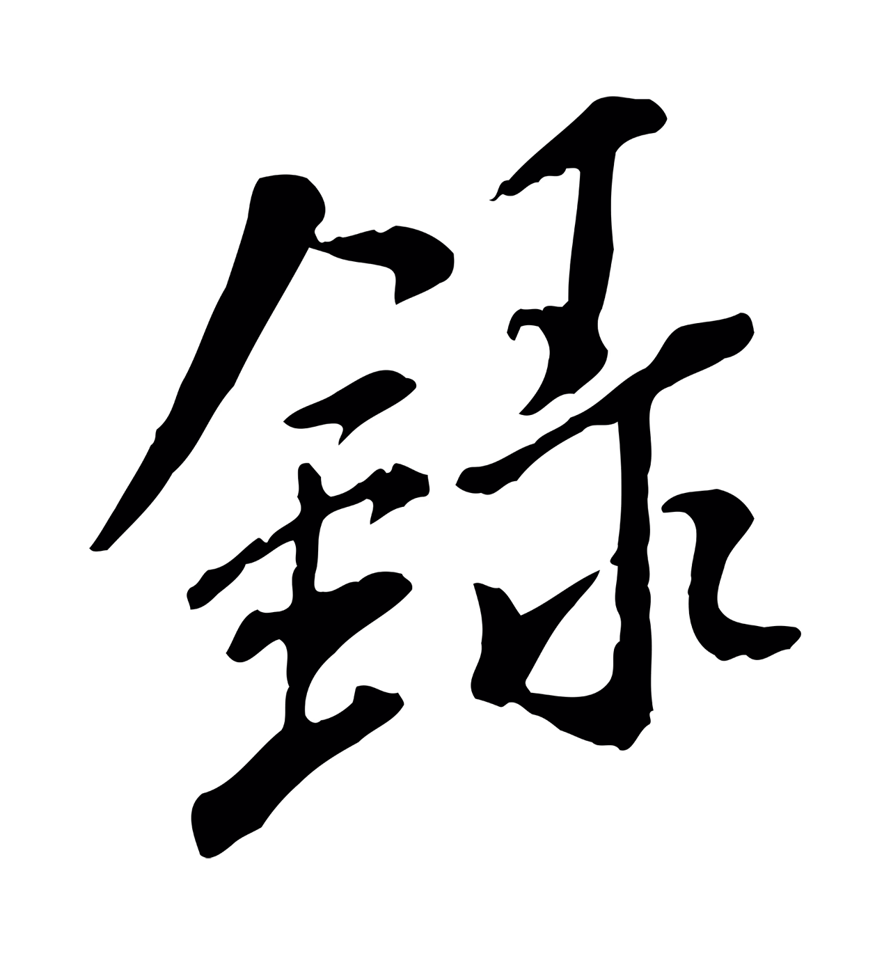 米芾「錄」字书法图片