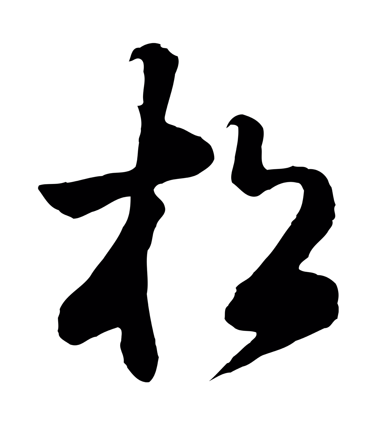 张照「松」字书法图片
