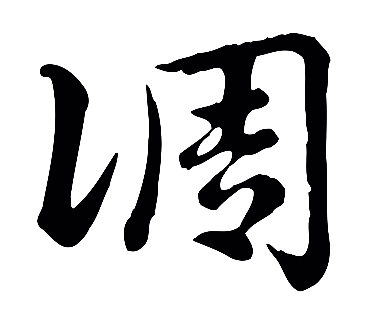 赵孟頫「調」字书法图片