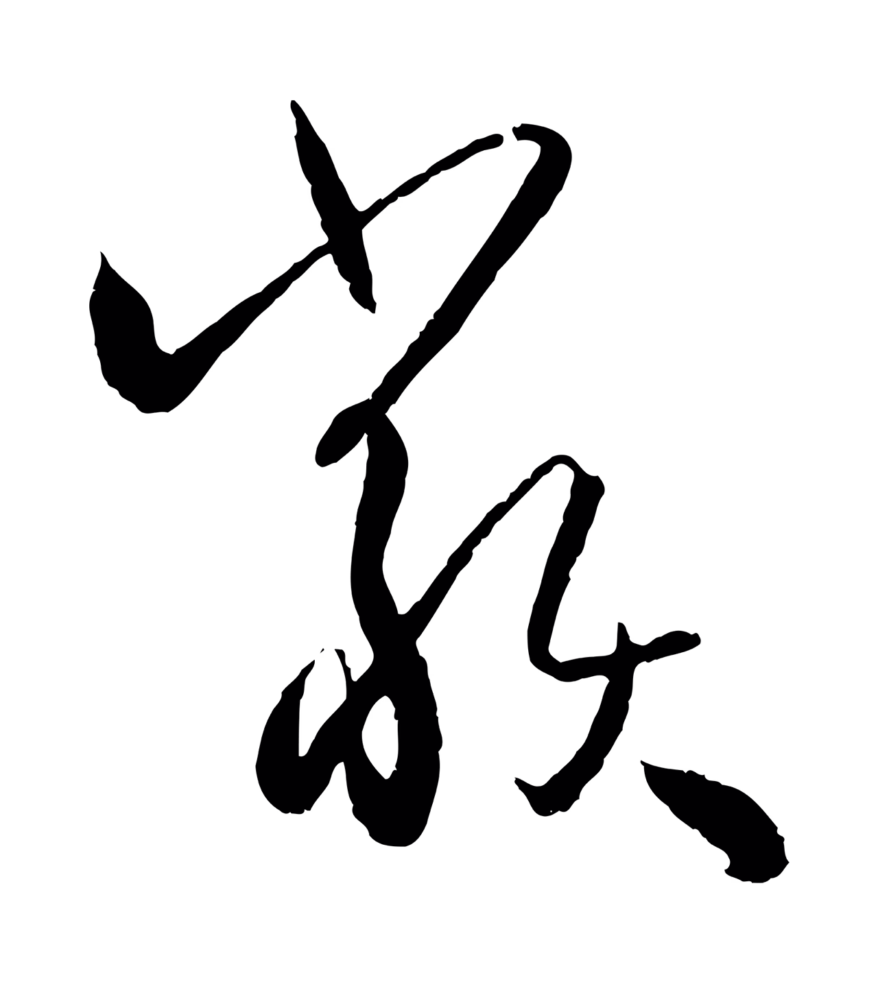孙过庭「類」字书法图片