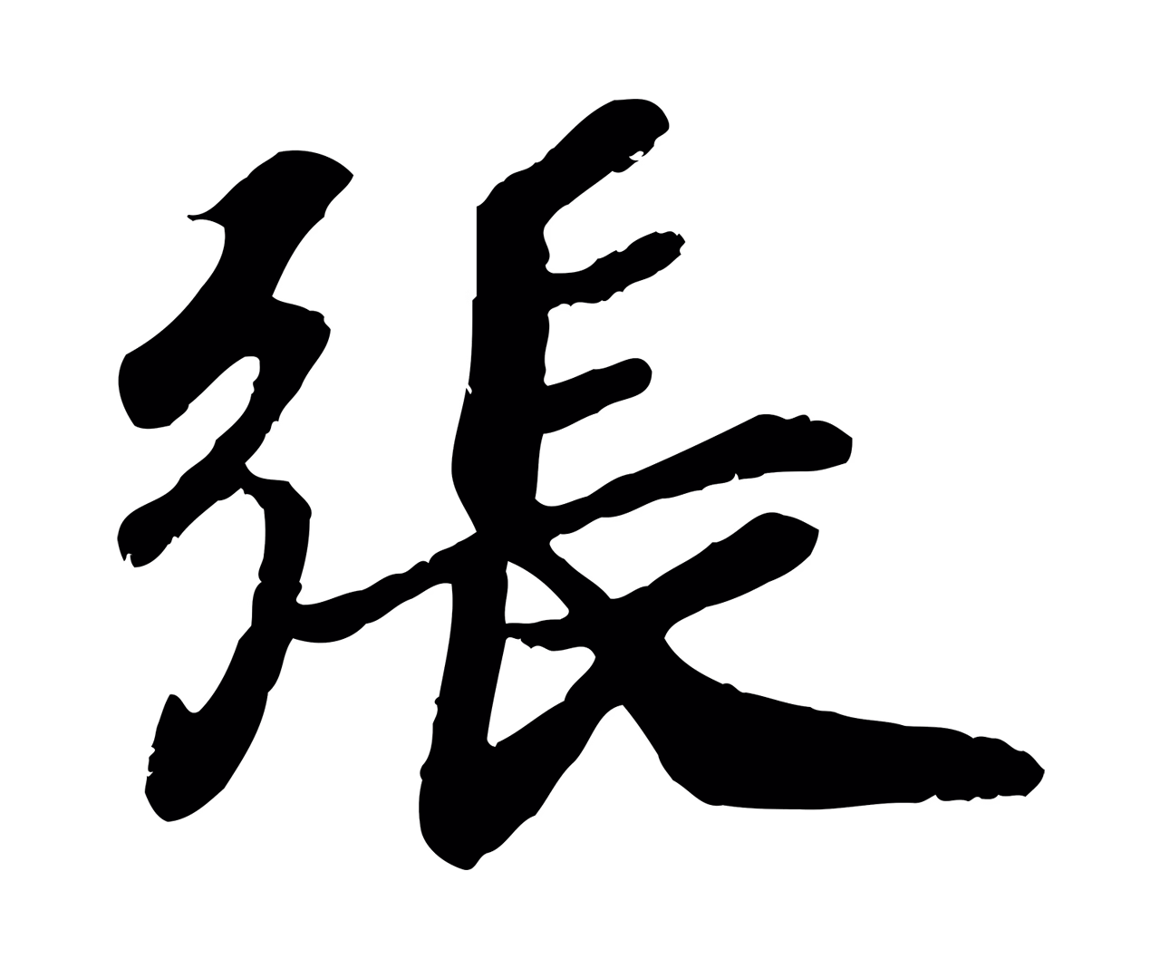赵昚「張」字书法图片