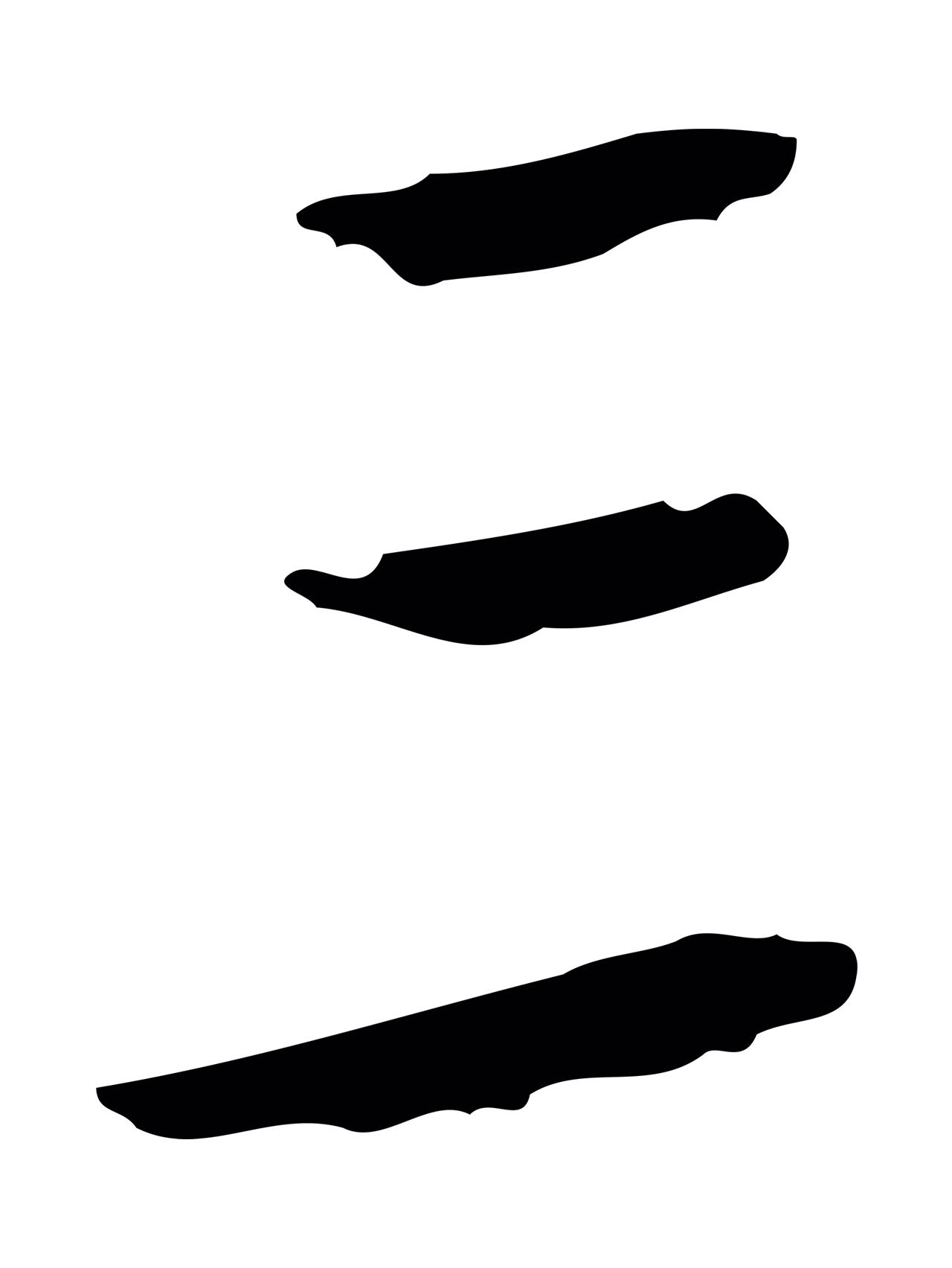 赵孟頫「三」字书法图片