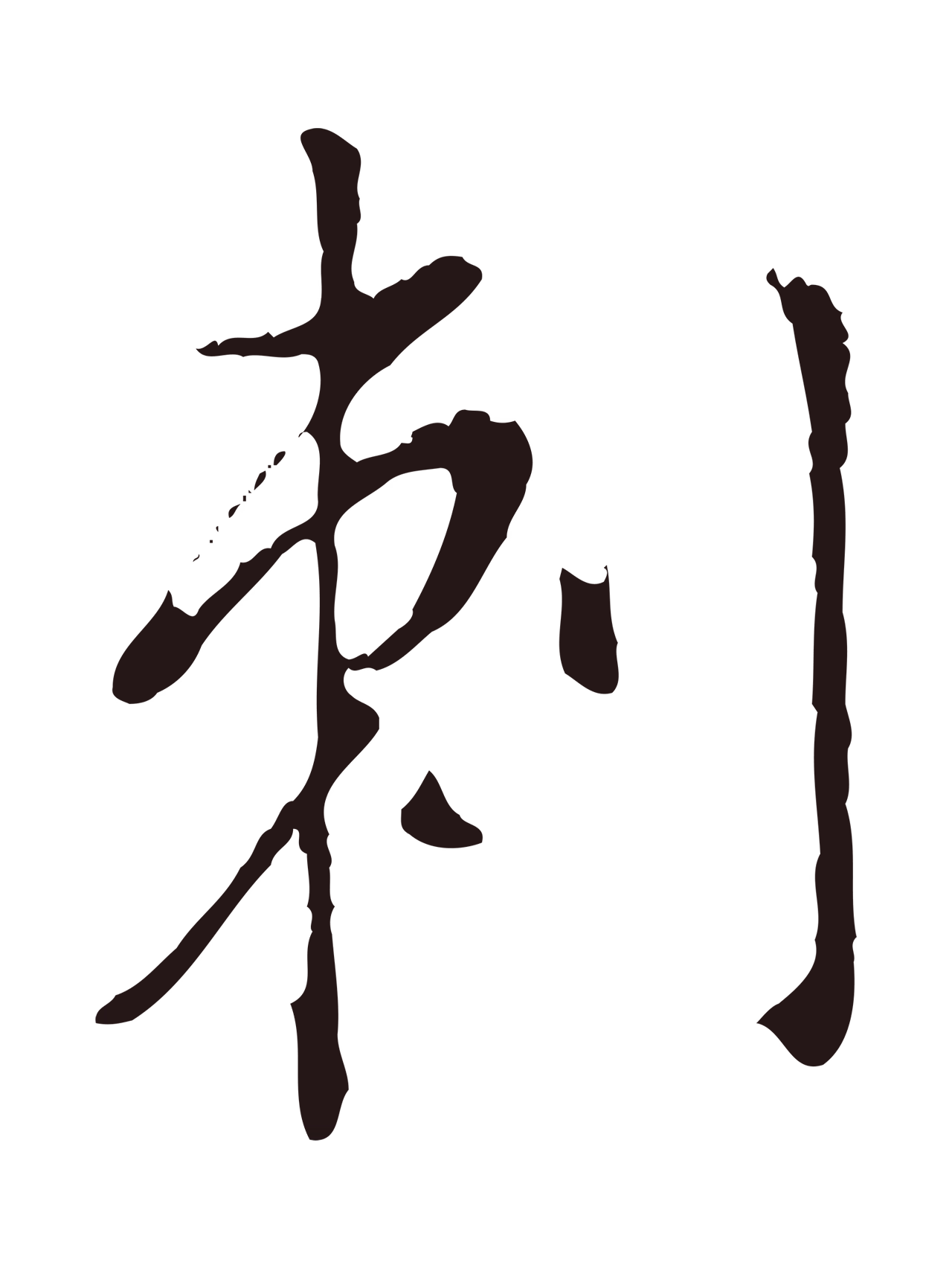 董其昌「刺」字书法图片