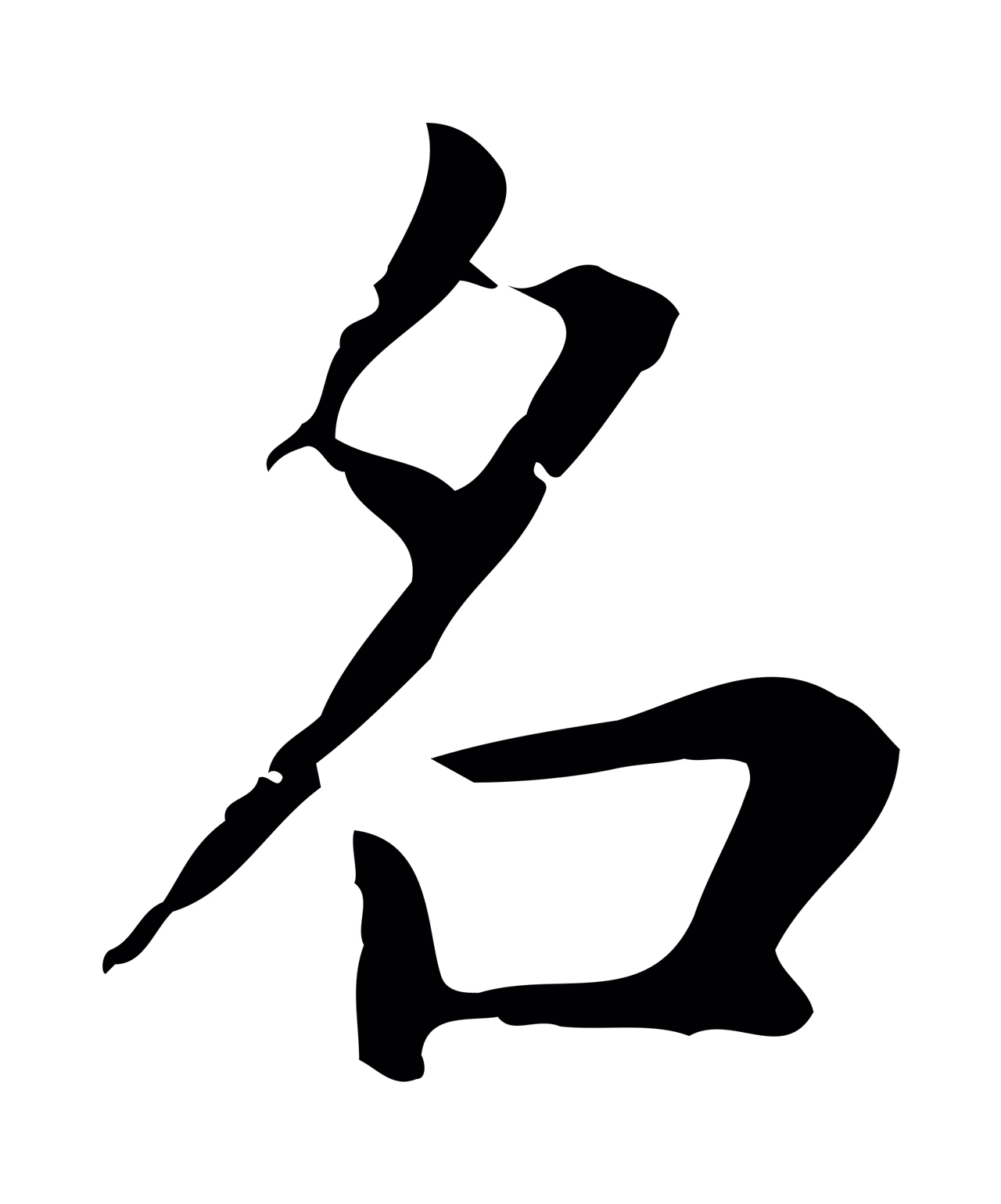 赵孟頫「名」字书法图片