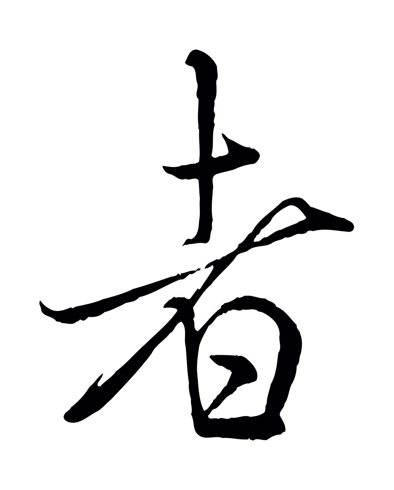 米芾「者」字书法图片