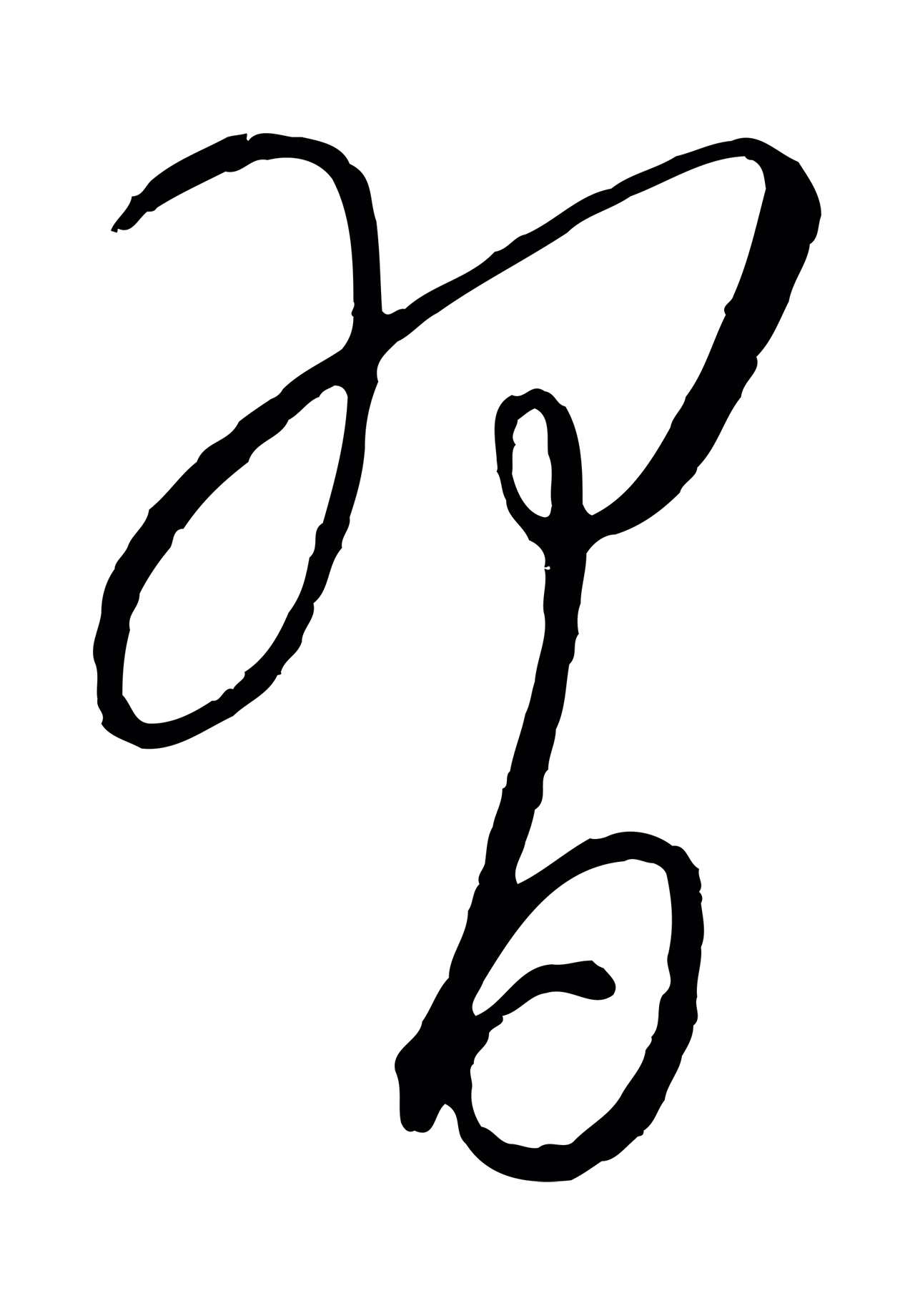 康里巎巎「習」字书法图片