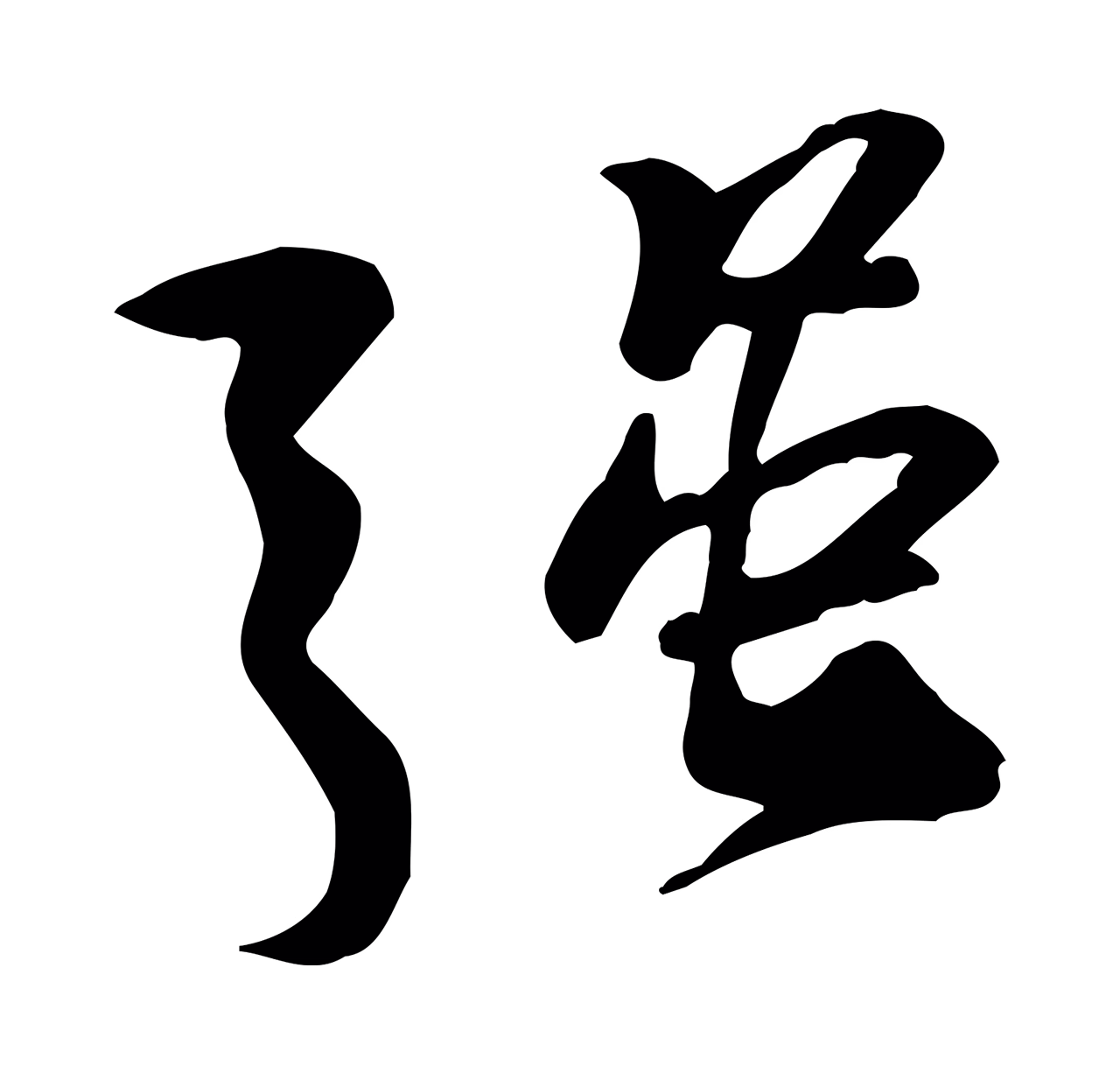 黄庭坚「強」字书法图片