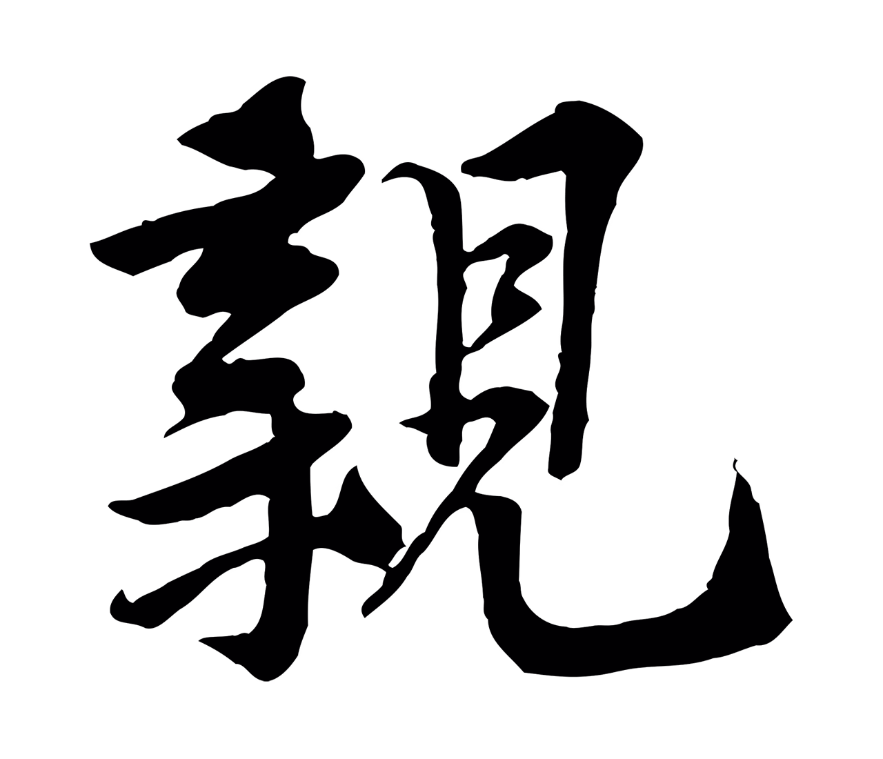 黄庭坚「親」字书法图片