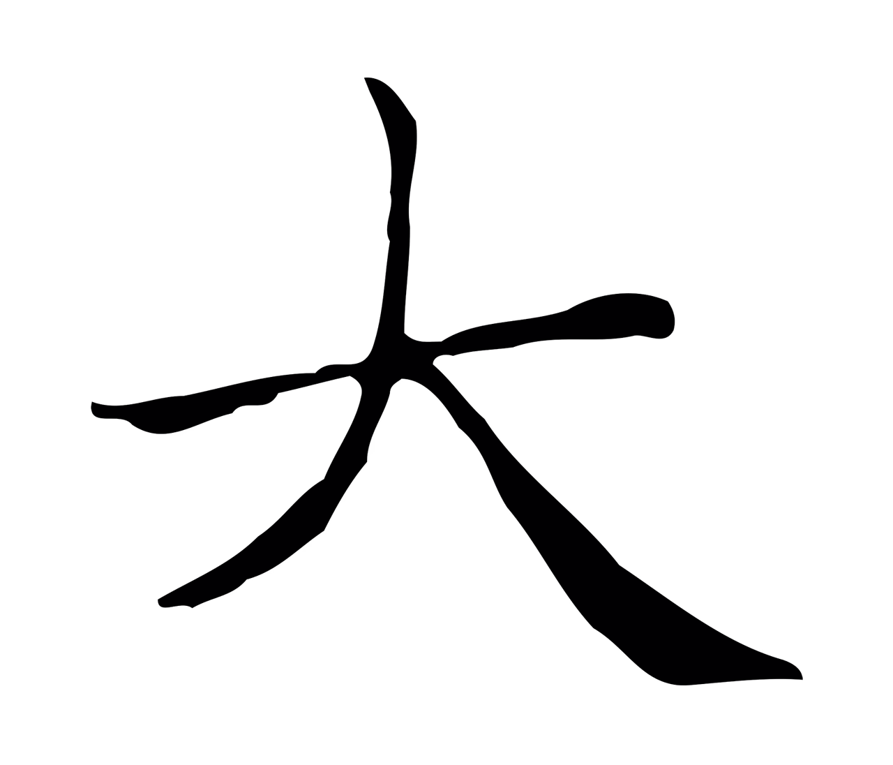 赵孟頫「大」字书法图片