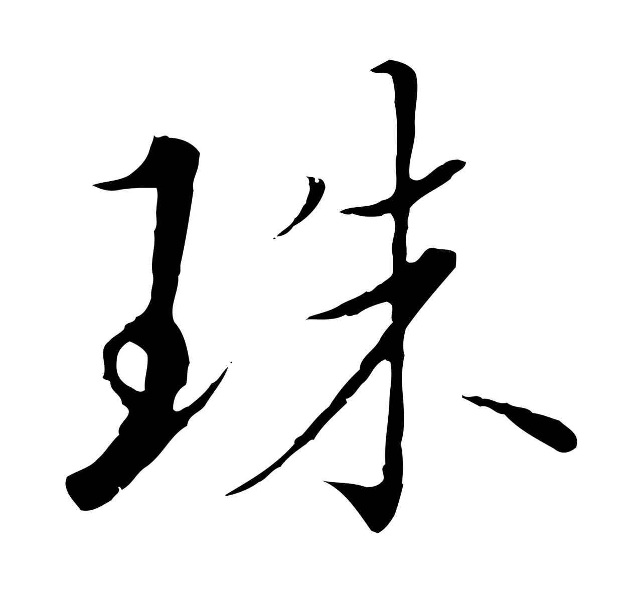 赵构「珠」字书法图片