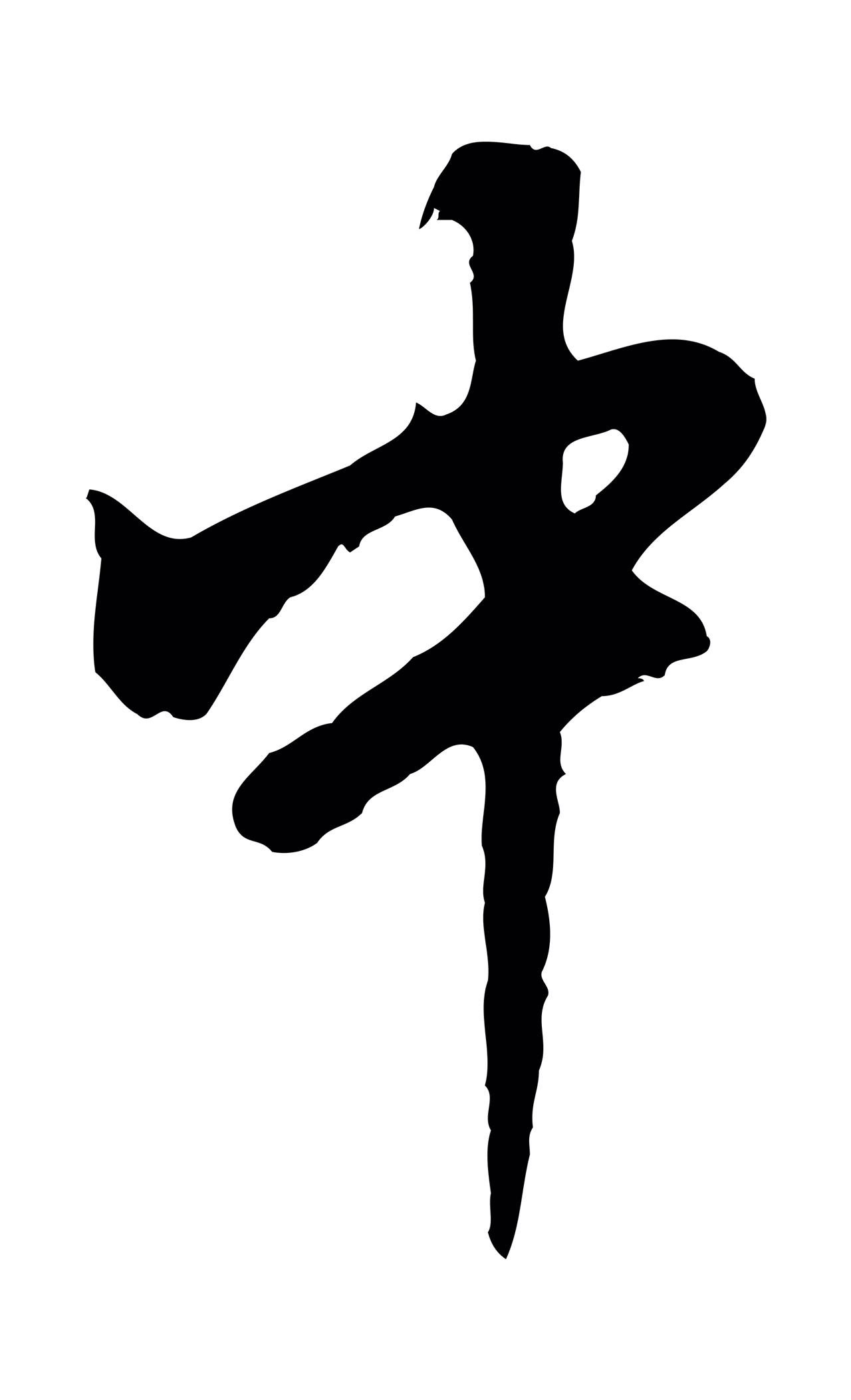 董其昌「中」字书法图片