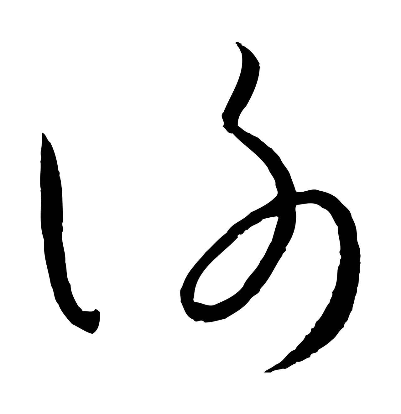 孙过庭「謝」字书法图片