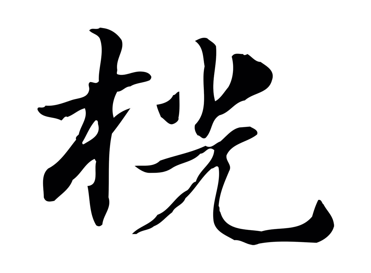 赵孟頫「桄」字书法图片