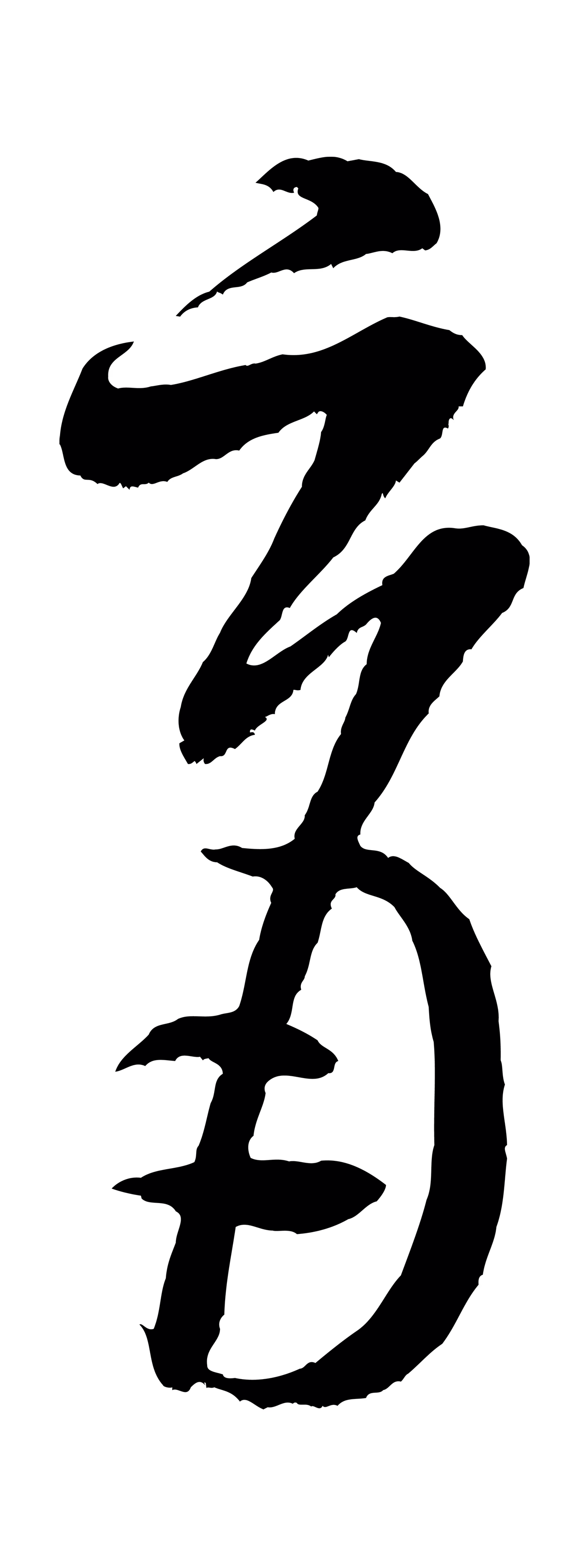 米芾「育」字书法图片