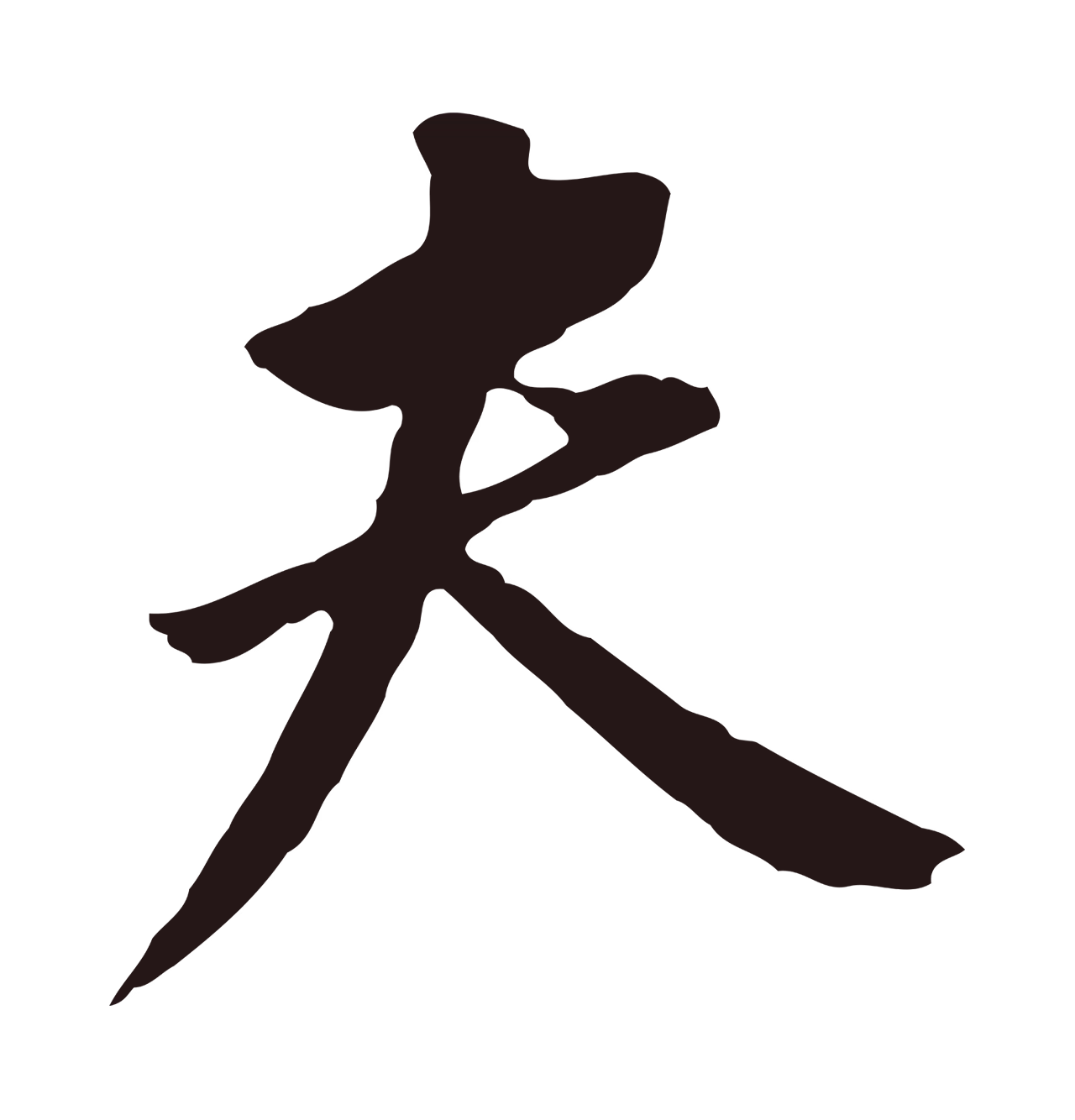 董其昌「夫」字书法图片