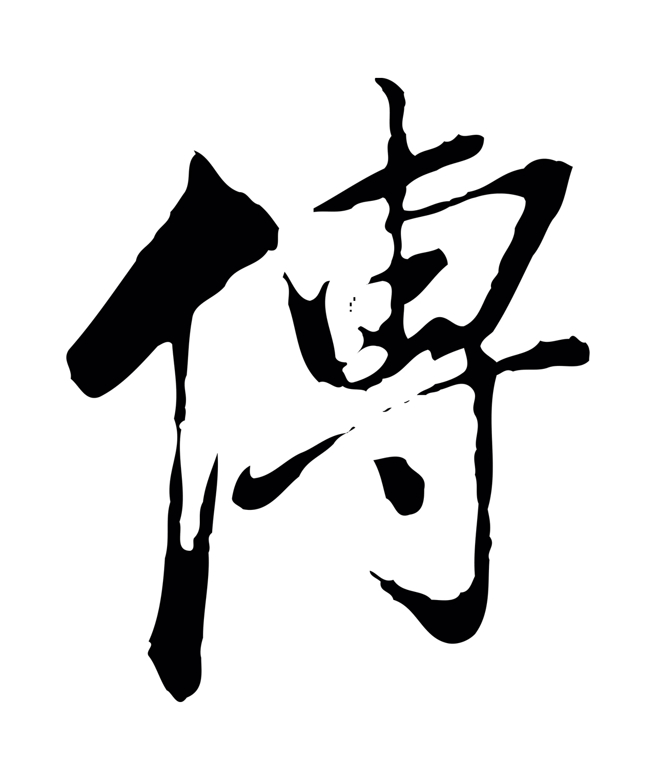 董其昌「傳」字书法图片