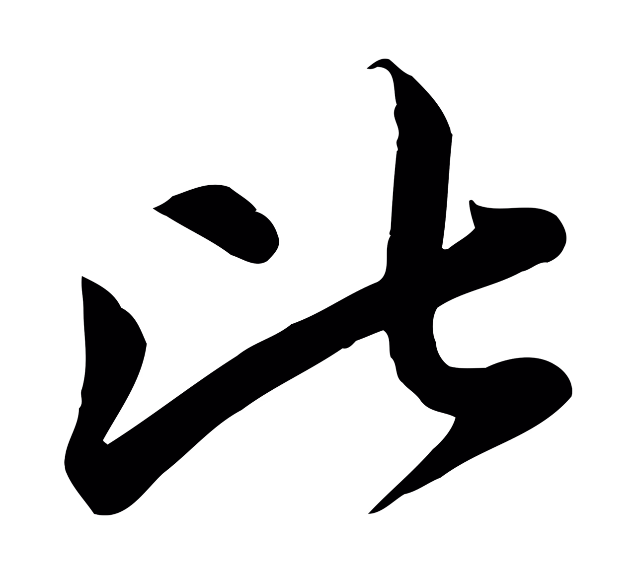 赵孟頫「比」字书法图片